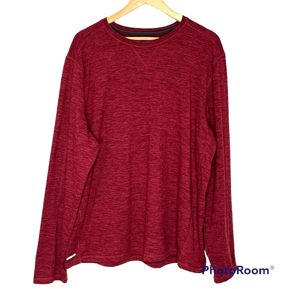 Free Country Shirts Free Country Mens Super Soft Long Sleeved Red